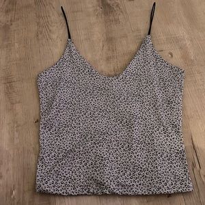 Gaze Light Blue Leopard Print Tank Top (Size XS)